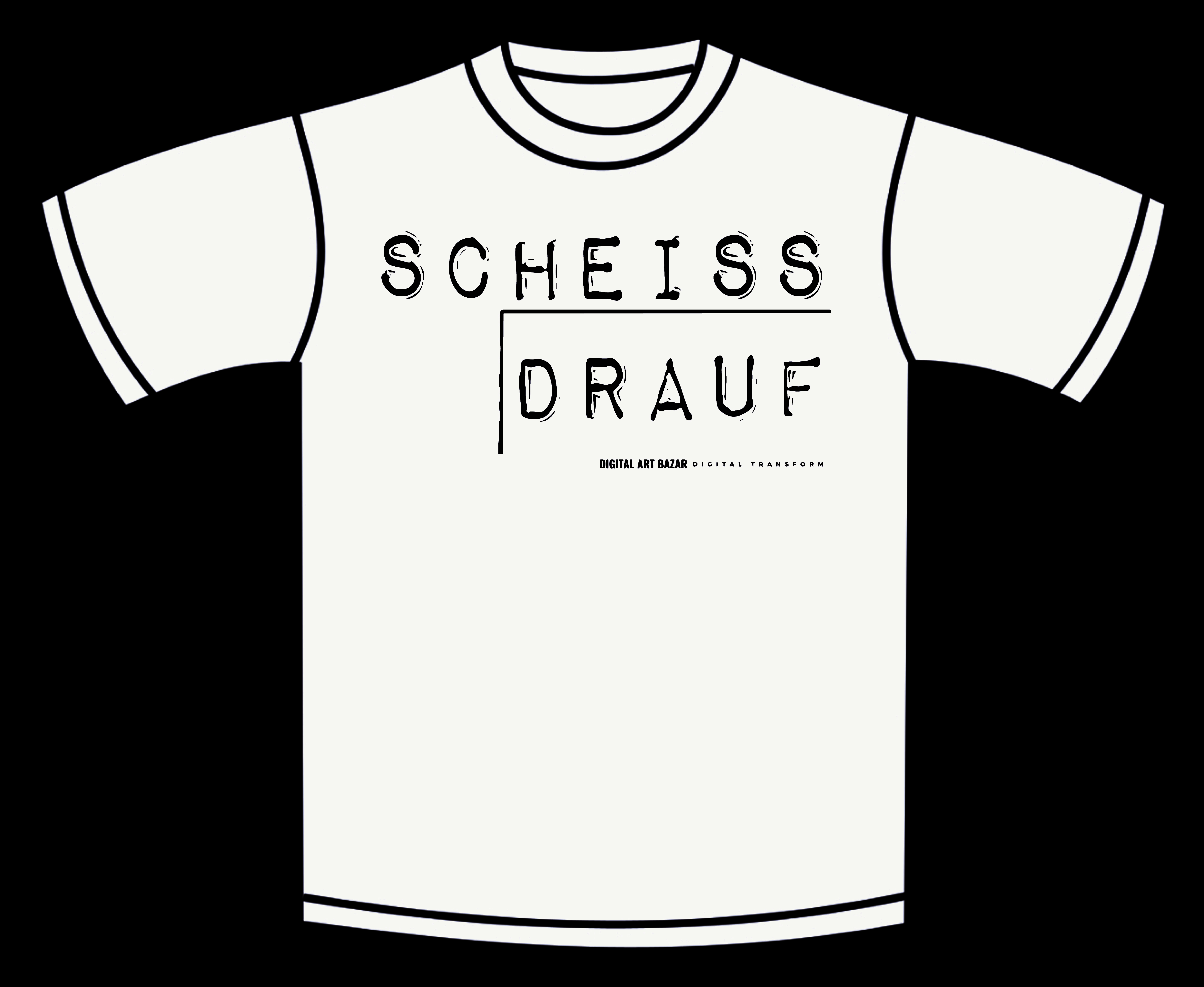 Scheiss Drauf T-Shirt – White